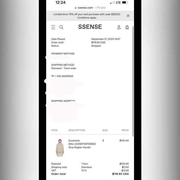 Essentials Fear Of God Hoodie - Picture 5 of 6